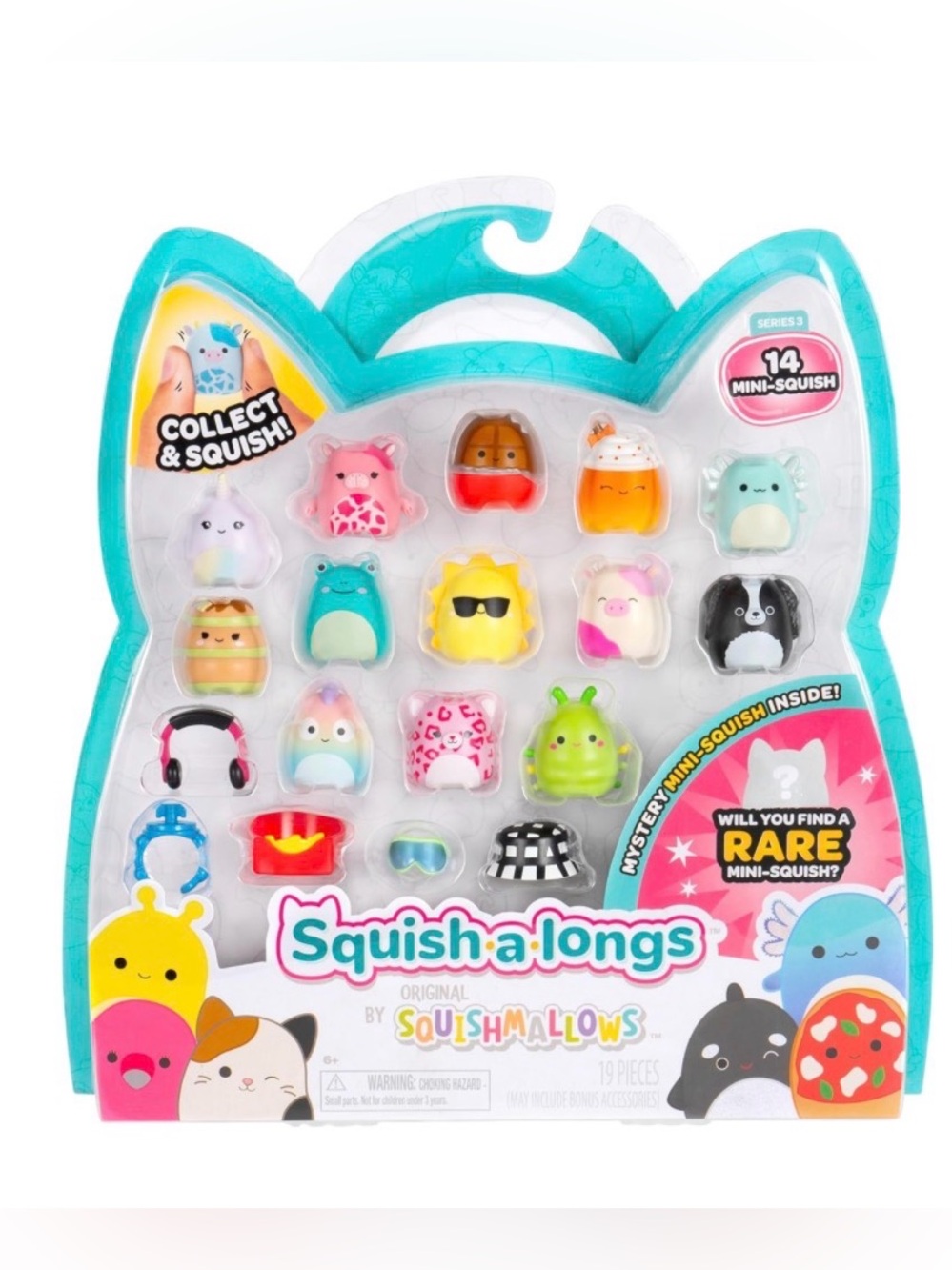 Squishmallows Squish-A-Longs Minis Squish 14-Pack (Wave 3, Style 1) NIB